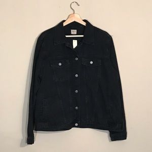 GAP Washed Black Denim Jacket